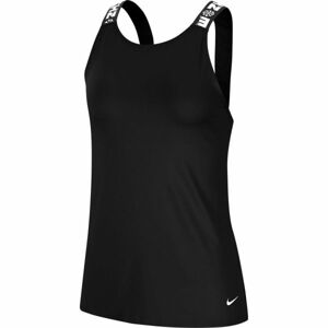 Nike ICNCLSH ELASTKIA W Dámské sportovní tílko, Černá,Bílá, velikost