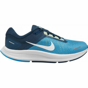 Nike AIR ZOOM STRUCTURE 23 Pánská běžecká obuv, Modrá,Tmavě modrá,Bílá, velikost 8.5
