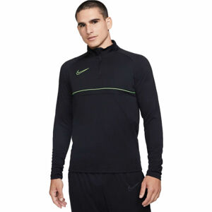 Nike DF ACD21 DRIL TOP M Pánský fotbalový top, Černá,Světle zelená, velikost
