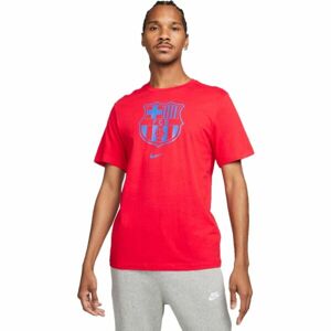 Nike FC BARCELONA CREST Pánské tričko, červená, velikost