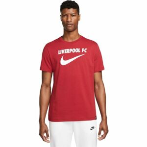 Nike LFC M NK SWOOSH TEE Pánské tričko, červená, velikost L