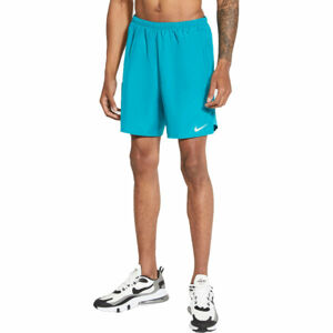 Nike DF CHALLENGER SHORT 72IN1 M Pánské běžecké šortky, Tyrkysová,Bílá, velikost XL