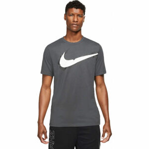 Nike DF TEE SC LOGO M Pánské tréninkové tričko, Tmavě šedá,Bílá, velikost