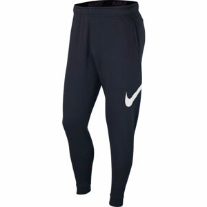 Nike DRI-FIT Pánské tréninkové kalhoty, tmavě modrá, velikost S