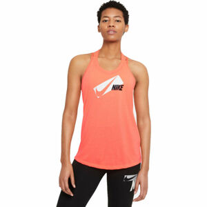 Nike DRI-FIT ELASTIKA Dámské tréninkové tílko, oranžová, velikost S