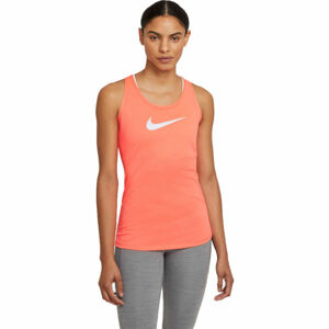 Nike DRI-FIT Dámské sportovní tílko, Oranžová,Bílá, velikost