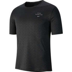 Nike MILER RUN DIVISION Pánské běžecké tričko, Černá,Šedá, velikost