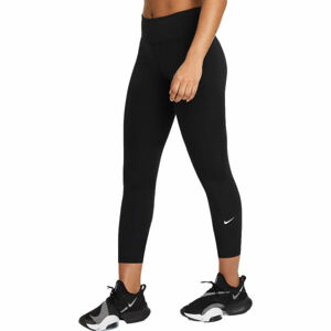 Nike ONE Dámské sportovní legíny, Černá,Bílá, velikost XL
