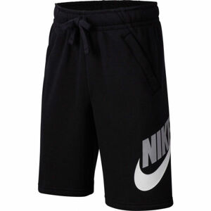 Nike SPORTSWEAR CLUB FLEECE Chlapecké šortky, Černá,Bílá, velikost XS