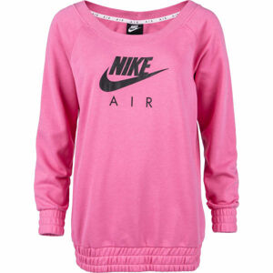 Nike NSW AIR CREW OS FLC W Dámská mikina, růžová, velikost S