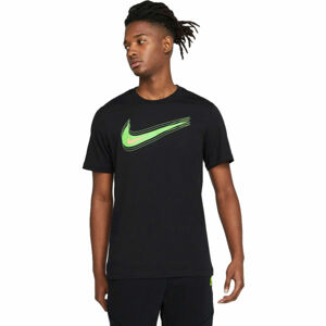 Nike SPORTSWEAR Pánské tričko, Černá,Světle zelená, velikost XL