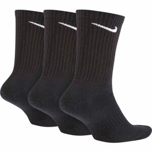 Nike EVERY DAY CUSH CREW 3PR Ponožky, černá, veľkosť L