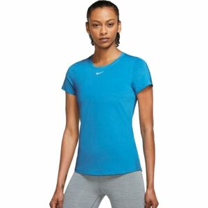 Nike ONE DF SS SLIM TOP W Dámské tréninkové tričko, modrá, velikost S