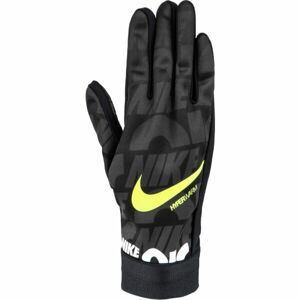 Nike ACDMY HPRWRM Y Dětské fotbalové rukavice, černá, velikost M