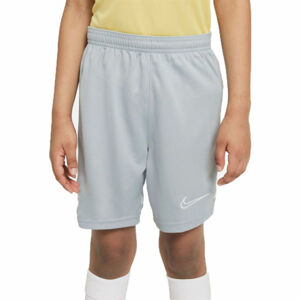 Nike DF ACD21 SHORT K Y Chlapecké fotbalové šortky, Šedá,Bílá, velikost