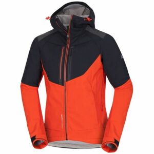 Northfinder BROSDY Pánská outdoorová bunda, oranžová, velikost S