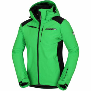Northfinder DREWIN Pánská softshellová bunda na lyže, zelená, velikost L