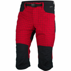 Northfinder BONDGER Pánské 3/4 kalhoty, červená, velikost M