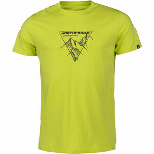 Northfinder LUCIANO Pánské triko, Černá,Zelená, velikost