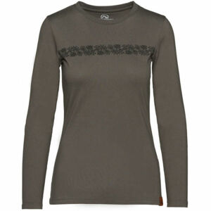 Northfinder ORGESA Dámské tričko s dlouhým rukávem, khaki, veľkosť L