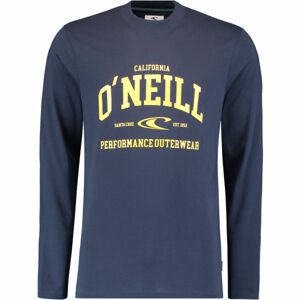 O'Neill LM UNI OUTDOOR L/SLV T-SHIRT Pánské tričko s dlouhým rukávem, Tmavě modrá,Žlutá, velikost