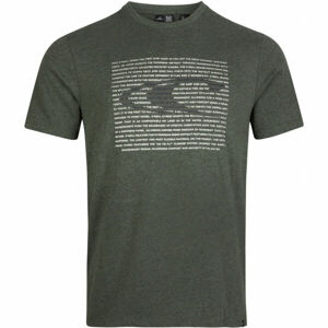 O'Neill GRAPHIC WAVE SS T-SHIRT Pánské tričko, Khaki,Bílá, velikost XXL