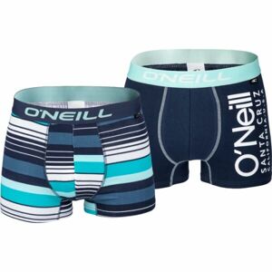 O'Neill MEN BOXER STRIPES PLAIN 2-PACK Pánské boxerky, modrá, velikost S