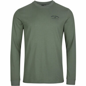 O'Neill MFG GOOD BACKS LS T-SHIRT Světle zelená S - Pánské triko s dlouhým rukávem