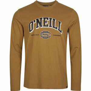 O'Neill SURF STATE LS T-SHIRT Pánské triko s dlouhým rukávem, hnědá, velikost S