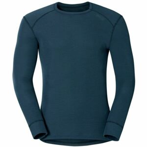 Odlo SUW MEN'S TOP L/S CREW NECK ACTIVE WARM Pánské funkční tričko, Tmavě modrá, velikost L