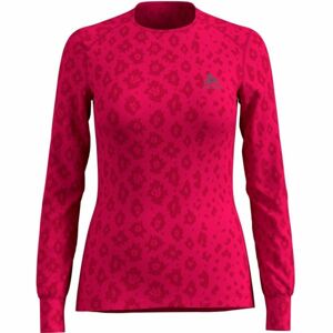 Odlo SUW WOMEN'S TOP L/S CREW NECK ACTIVE WARM X-MAS růžová L - Dámské triko