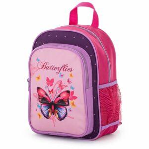 Oxybag KID BACKPACK BUTTERFLY Předškolní batoh, růžová, velikost