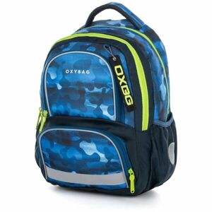 Oxybag NEXT CAMO Školní batoh, modrá, veľkosť UNI
