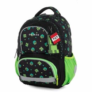 Oxybag NEXT GREEN CUBE Školní batoh, černá, veľkosť UNI