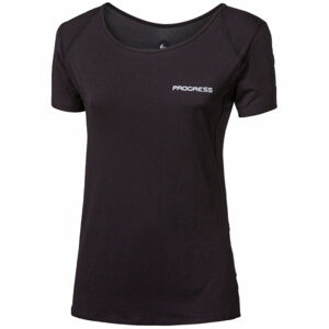 Progress ARROW LADY Dámské běžecké triko, Černá,Bílá, velikost