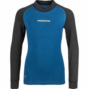 Progress CC NDRD Dívčí funkční triko s dlouhým rukávem, světle modrá, velikost 164