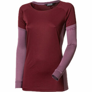 PROGRESS PATRONA Dámské sportovní triko s dlouhým rukávem, fialová, velikost