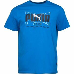 Puma GRAPHICS EXECUTION TEE Pánské tričko, modrá, velikost