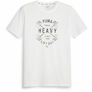 Puma GRAPHIC Pánské triko, bílá, velikost M