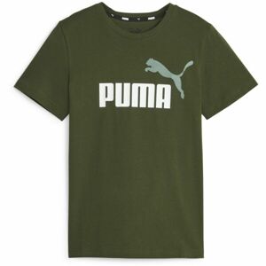 Puma ESS+2 COL LOGO TEE B Dětské triko, zelená, velikost 140