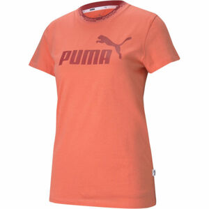 Puma AMPLIFIED GRAPHIC TEE Dámské triko, Růžová,Bílá, velikost