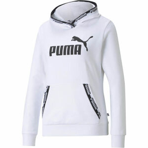 Puma AMPLIFIED HOODIE TR Dámská mikina, bílá, velikost XL