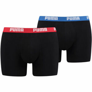 Puma BASIC BOXER 2P Pánské boxerky, černá, velikost L