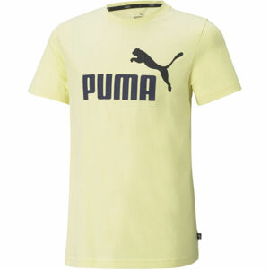 Puma ESS + 2 COL LOGO TEE Chlapecké triko, Žlutá,Černá, velikost