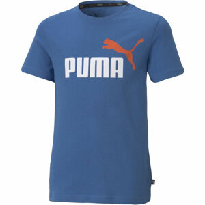 Puma ESS+2 COL LOGO TEE B Dětské triko, modrá, velikost 128
