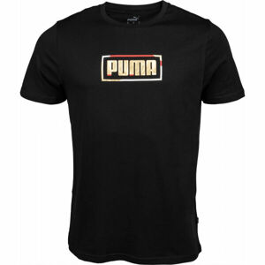 Puma GRAPHIC METALLIC TEE Pánské triko, černá, velikost XL