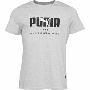 Puma GRAPHICS EXECUTION Pánské tričko, šedá, velikost M