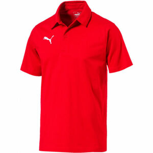 Puma LIGA CASUALS POLO TEE Pánské triko, červená, velikost