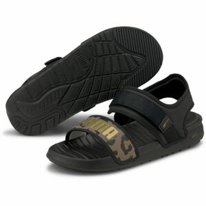 Puma SOFTRIDE SANDAL WNS LEO  Dámské sandály, černá, velikost 39