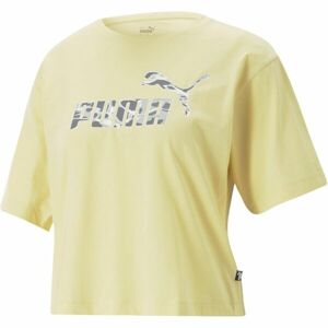 Puma SUMMER SPLASH GRAPHIC TEE Dámské basketbalové triko, žlutá, velikost XL